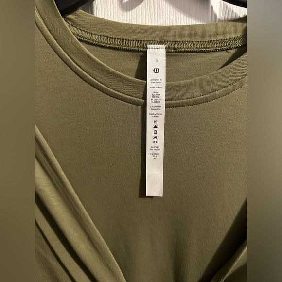 EUC Lululemon Wrap-Front T-Shirt Dress - Picture 7 of 7